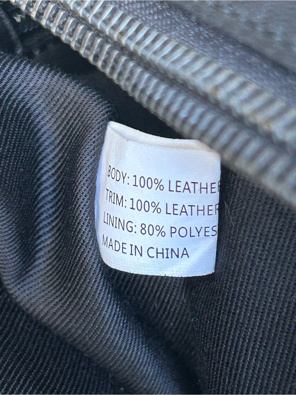 Ash leather backpack